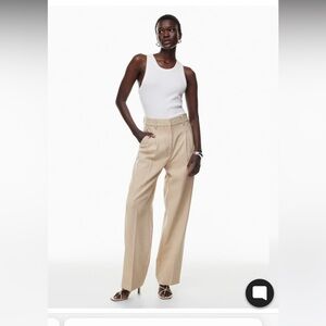 Aritzia effortless pants in Oat Beige size 10. Worn once